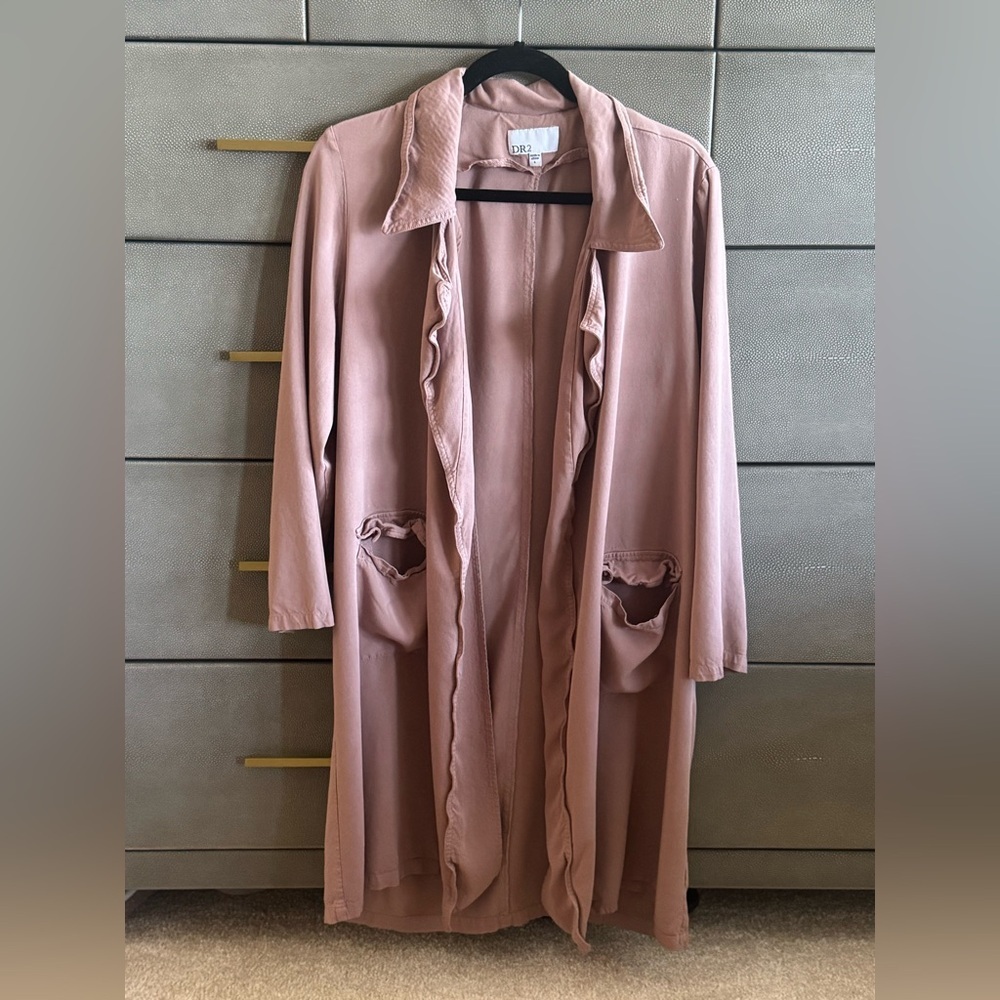 DR2 Dusty Rose Nude Pink Long Duster